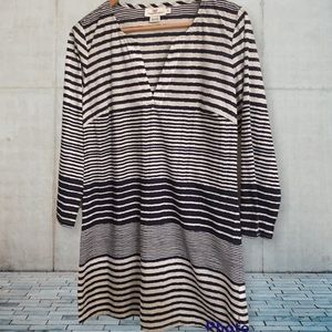 Vineyard Vines Black & White Tunic Swim Cover Up